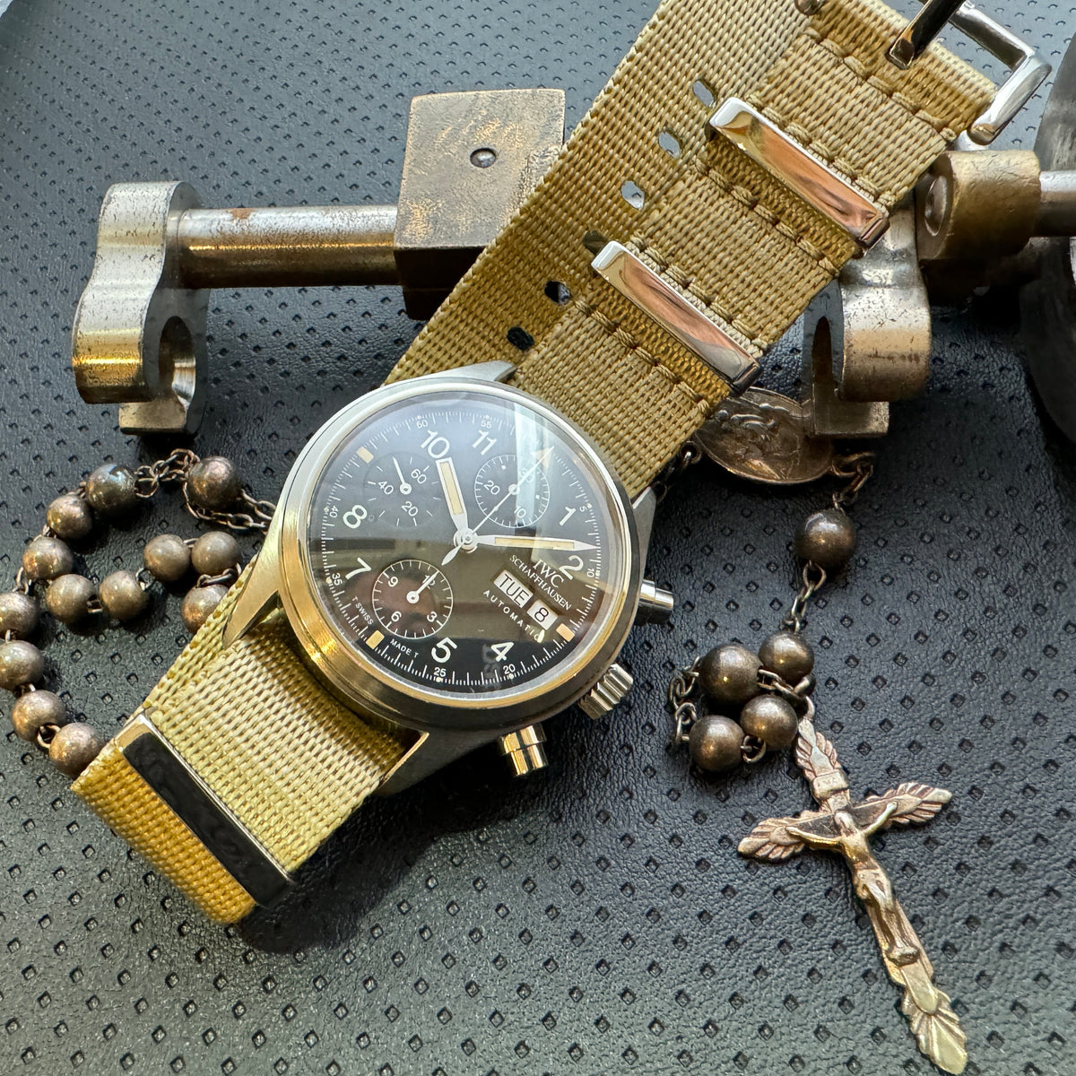 IWC フリーガークロノ 自動巻 39mm クロノグラフ メンズ メカニカルフリーガークロノグラフ[IW370603] Mechanical