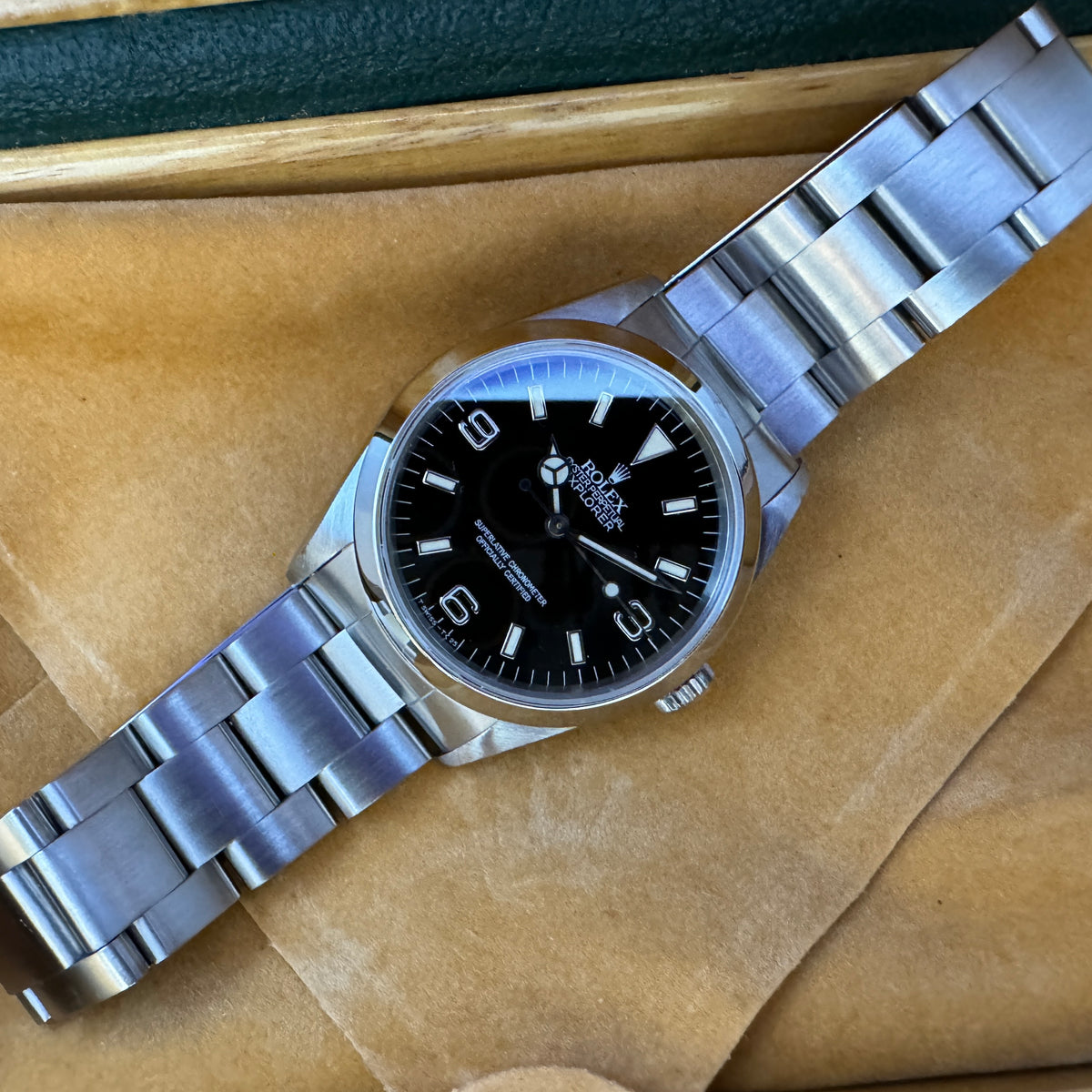 ROLEX 自動巻き腕時計 14270 14270 ブラック ROLEX（ロレックス）エクスプローラーI 中古