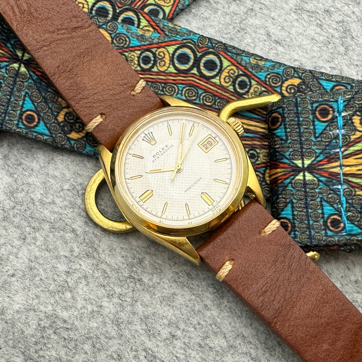 Rolex ロレックス オイスターデイト 赤デイト Ref.6294 手巻 50年代製