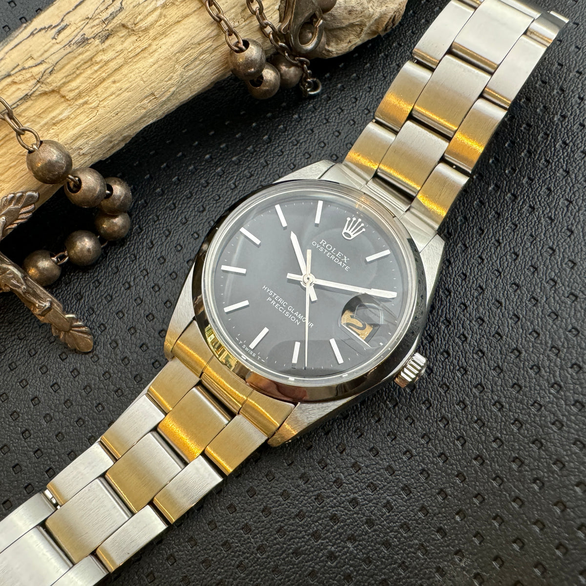 Rolex ロレックス オイスターデイト HYSTERIC GLAMOUR ダブルネーム Ref.6694 手巻 69年製 –  matsunotokeiten