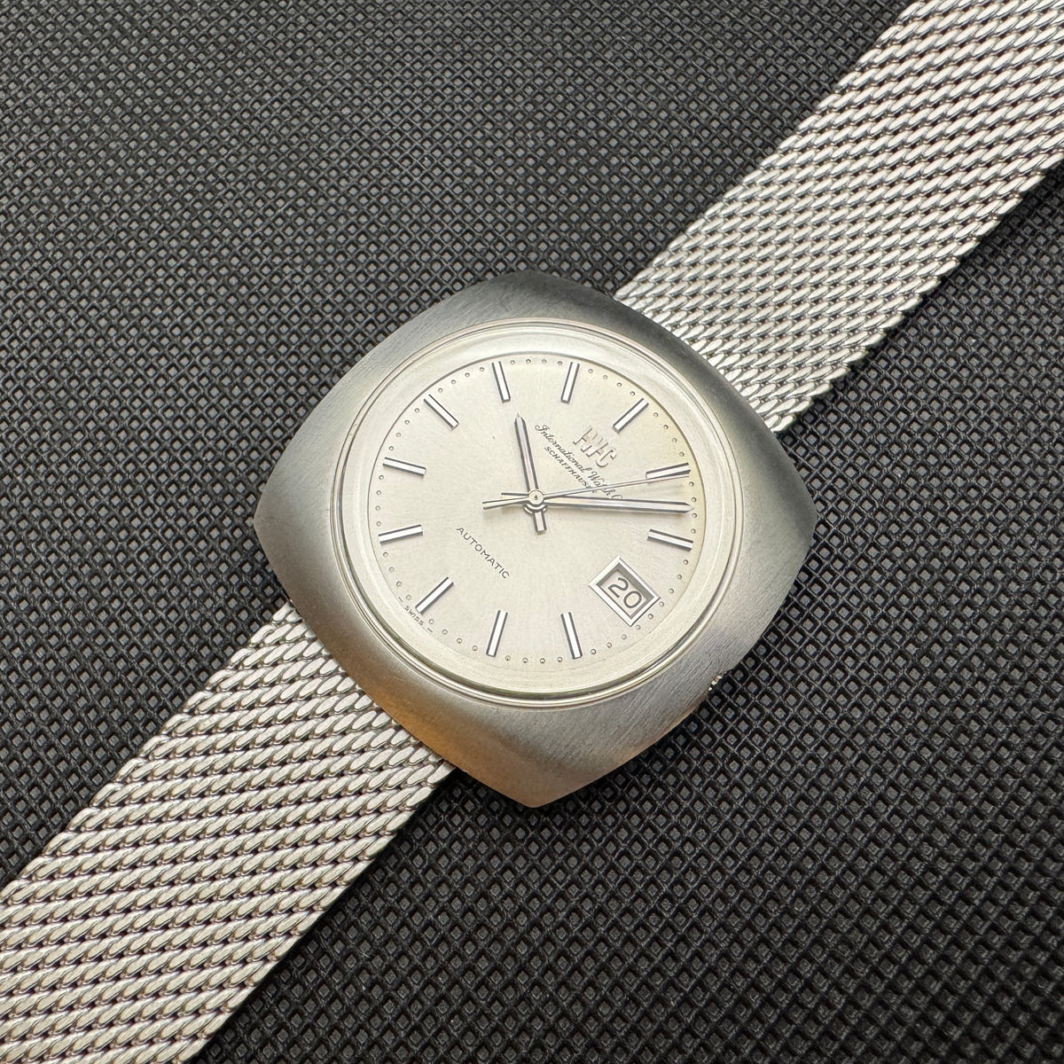 OH済 IWC オールドインター C.8541B お魚 純正メッシュブレス AT IWC オールドインター C.8541B 自動巻 68年製 – matsunotokeiten