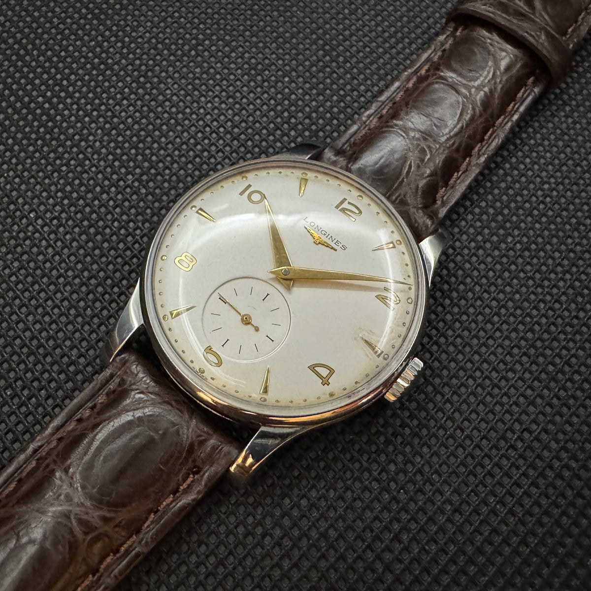 古いLONGINES 手巻き時計 cal.12.68ZSオールステンレスネジ裏蓋 古いLONGINES 手巻き時計 cal.12.68ZSオールステンレスネジ裏蓋 Cal.12.68Z