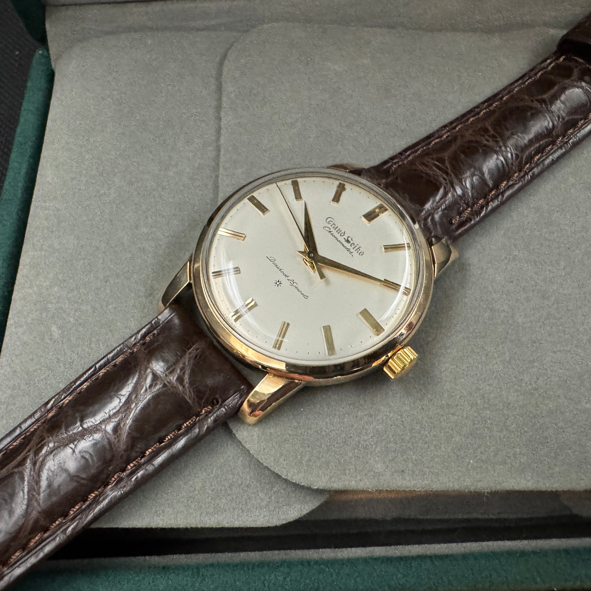 オールドセイコー　彫り文字盤　希少品！手巻！⭐︎ SEIKO グランドセイコー 1st J14070 彫り文字 手巻 61年製