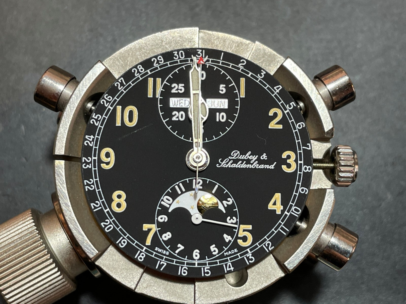 Derby &amp; Schaldenbrand Triple Calendar Moon Phase Overhaul 