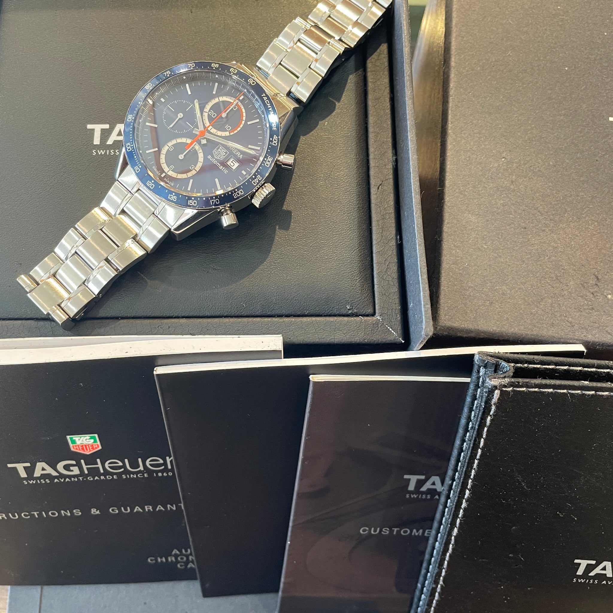 TAG HEUER タグ・ホイヤー カレラ クロノグラフ ダークブルー 自動巻