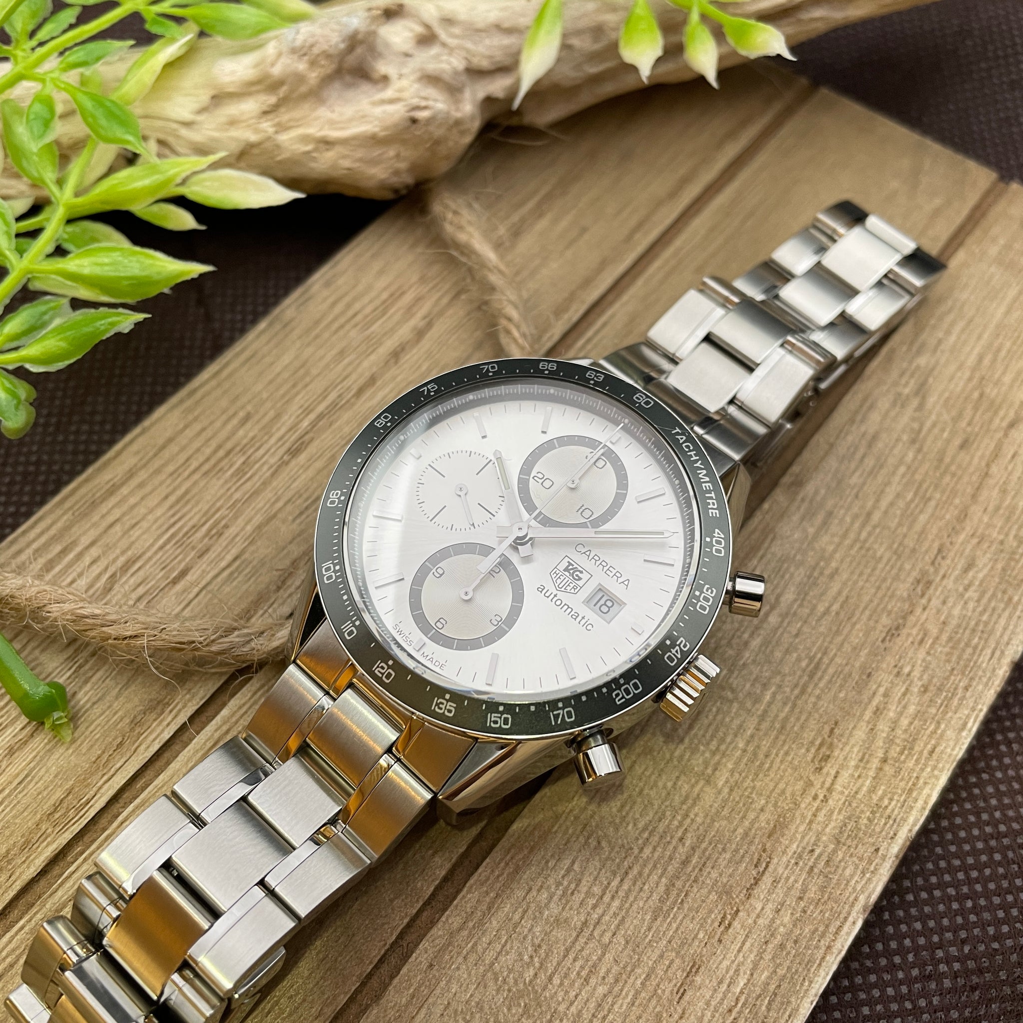 タグホイヤー TAG HEUER CV2011 カレラ クロノグラフ 自動巻き-聖園