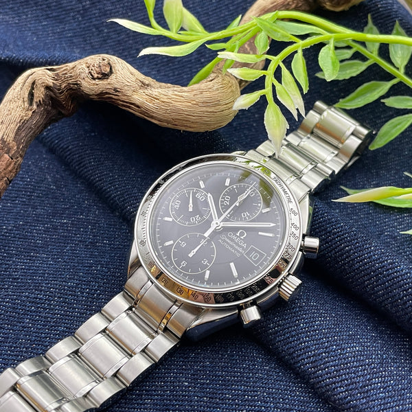 【美品】オメガ OMEGA スピードマスター クロノグラフデイト/箱付/自動巻き 楽天市場】【OMEGA】オメガ スピードマスター ダイヤベゼル