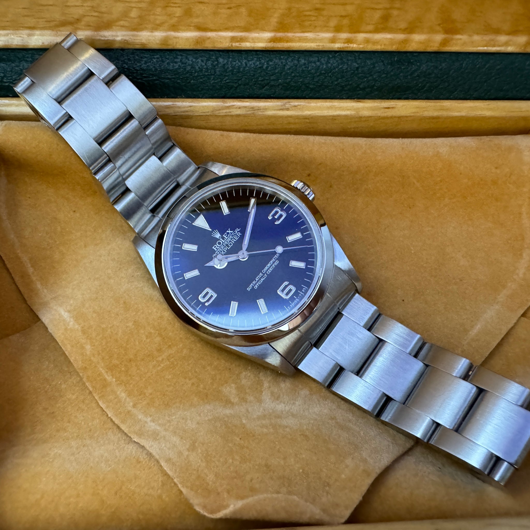 Rolex ロレックス エクスプローラーⅠ Ref.14270 91年製 自動巻 横穴シングルトリチウム – matsunotokeiten