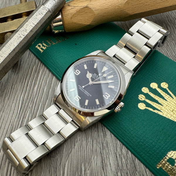 Rolex Explorer I 1991 Automatic Single Tritium with Side