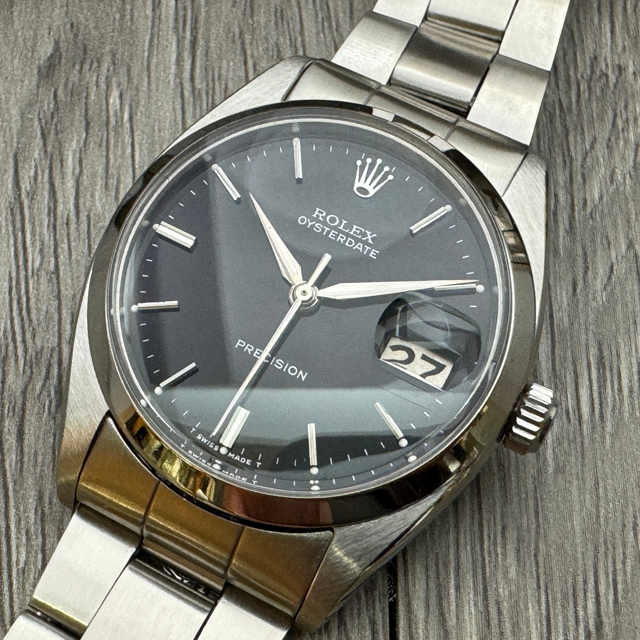 Rolex ロレックス オイスターデイト 赤黒デイト リダンダイアル Ref.6494 手巻 57年製