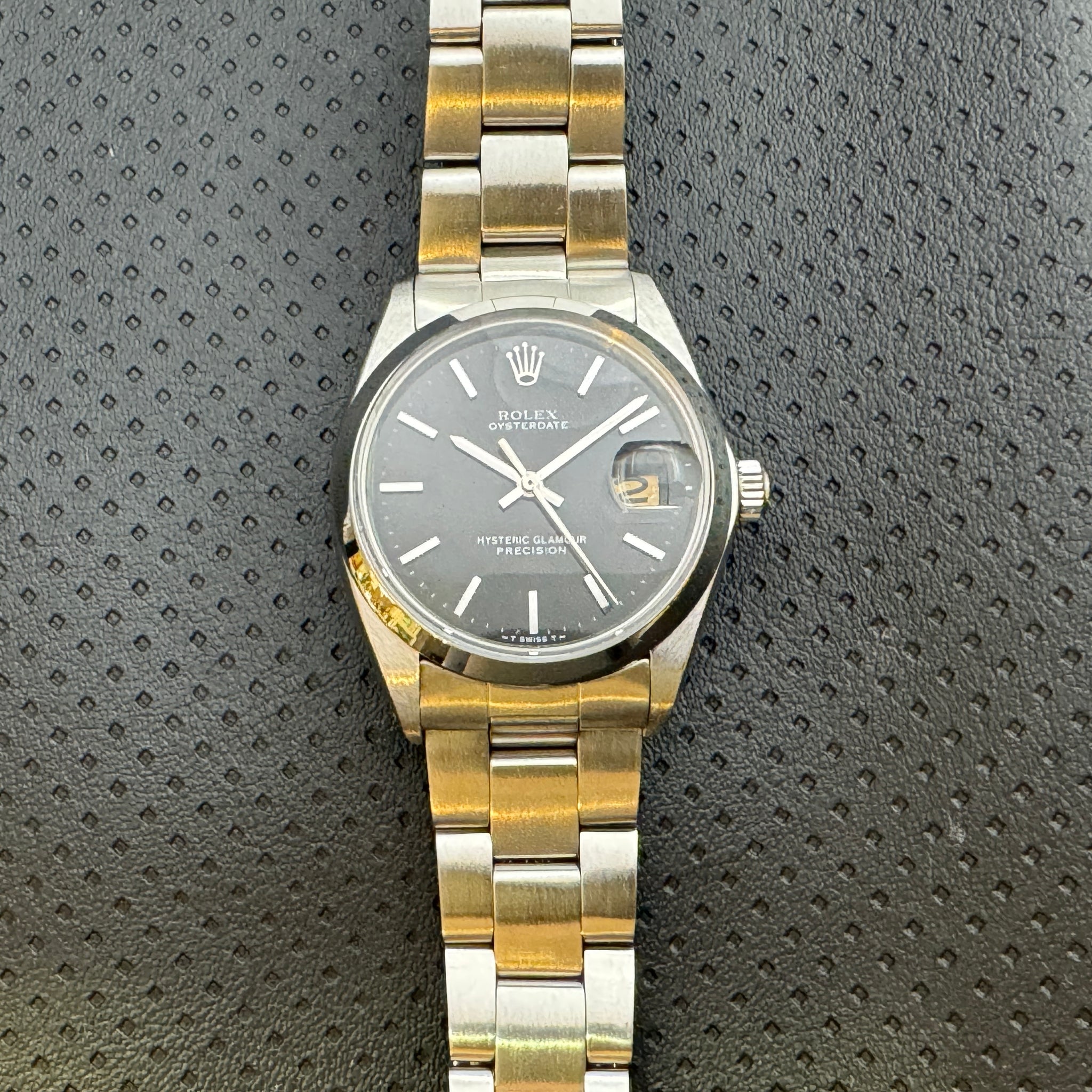 Rolex ロレックス オイスターデイト HYSTERIC GLAMOUR ダブルネーム Ref.6694 手巻 69年製 –  matsunotokeiten