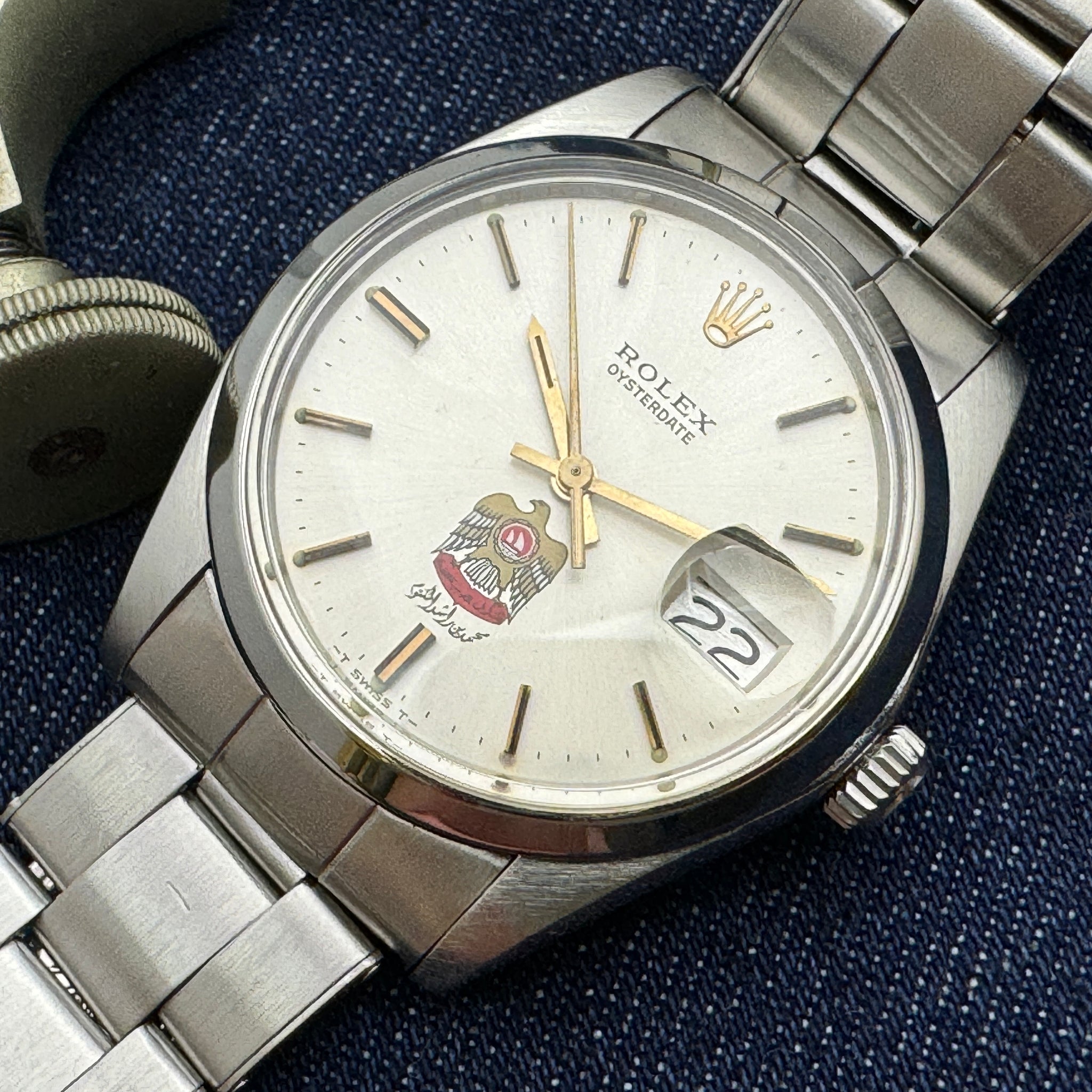 Rolex ロレックス オイスターデイト ヨルダン軍 リダンダイアル Ref.6694 手巻 74年製