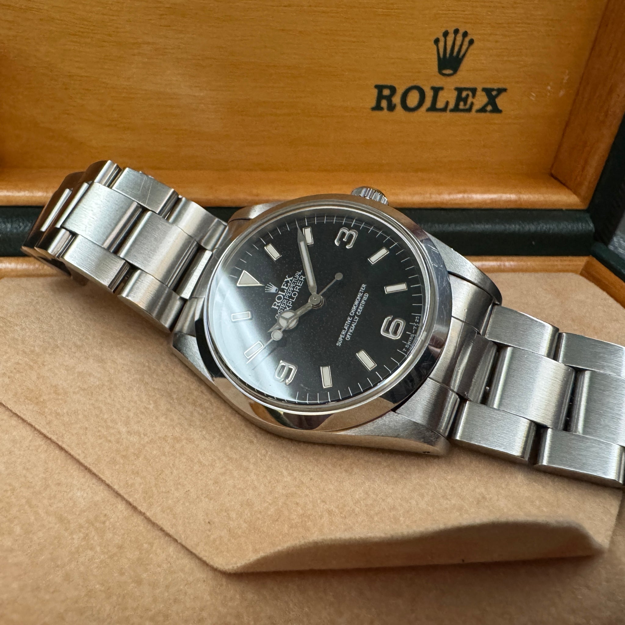 ROLEX ロレックス エクスプローラーⅠ Ref.14270 91年製 自動巻 横穴シングルトリチウム
