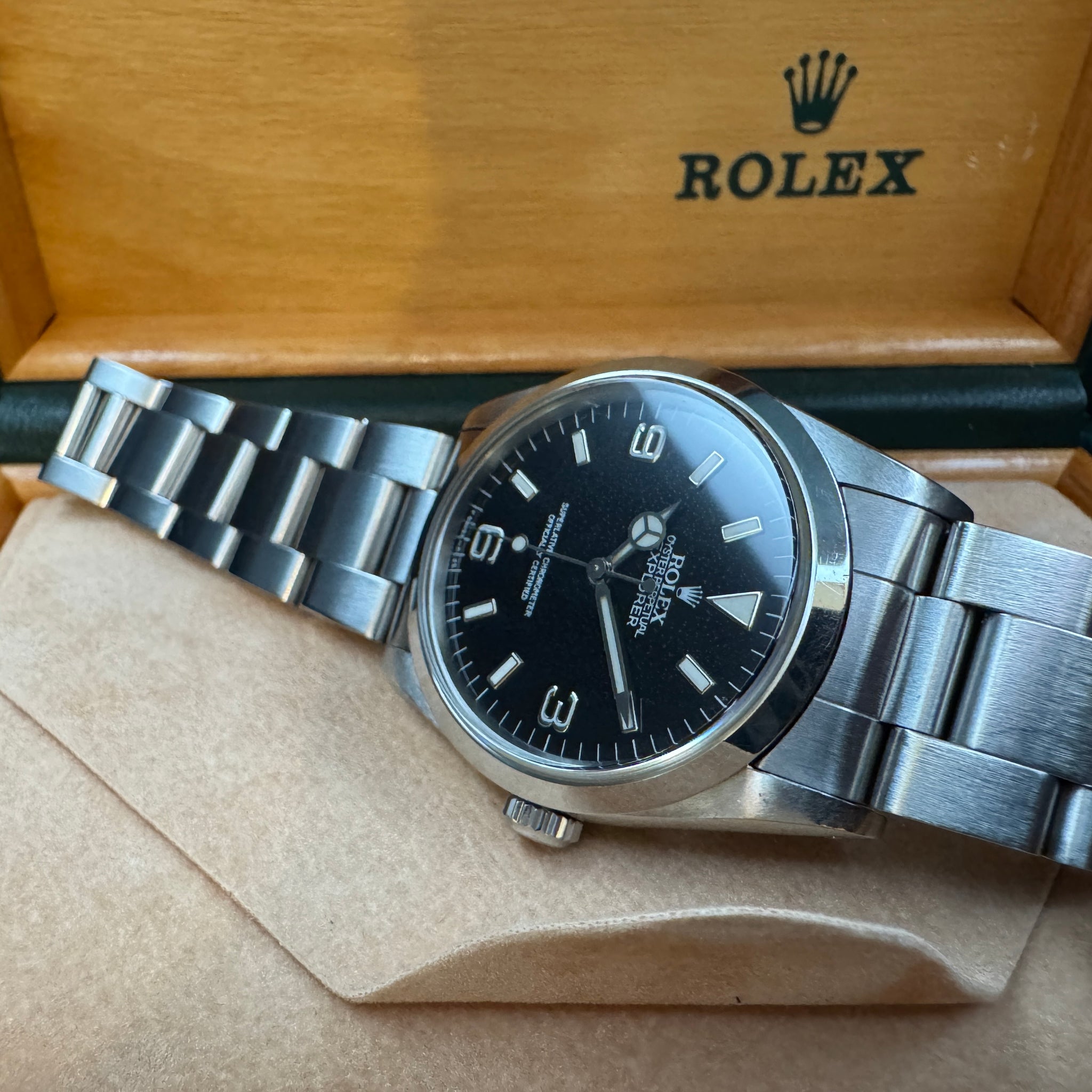 ROLEX ロレックス エクスプローラーⅠ Ref.14270 91年製 自動巻 横穴シングルトリチウム