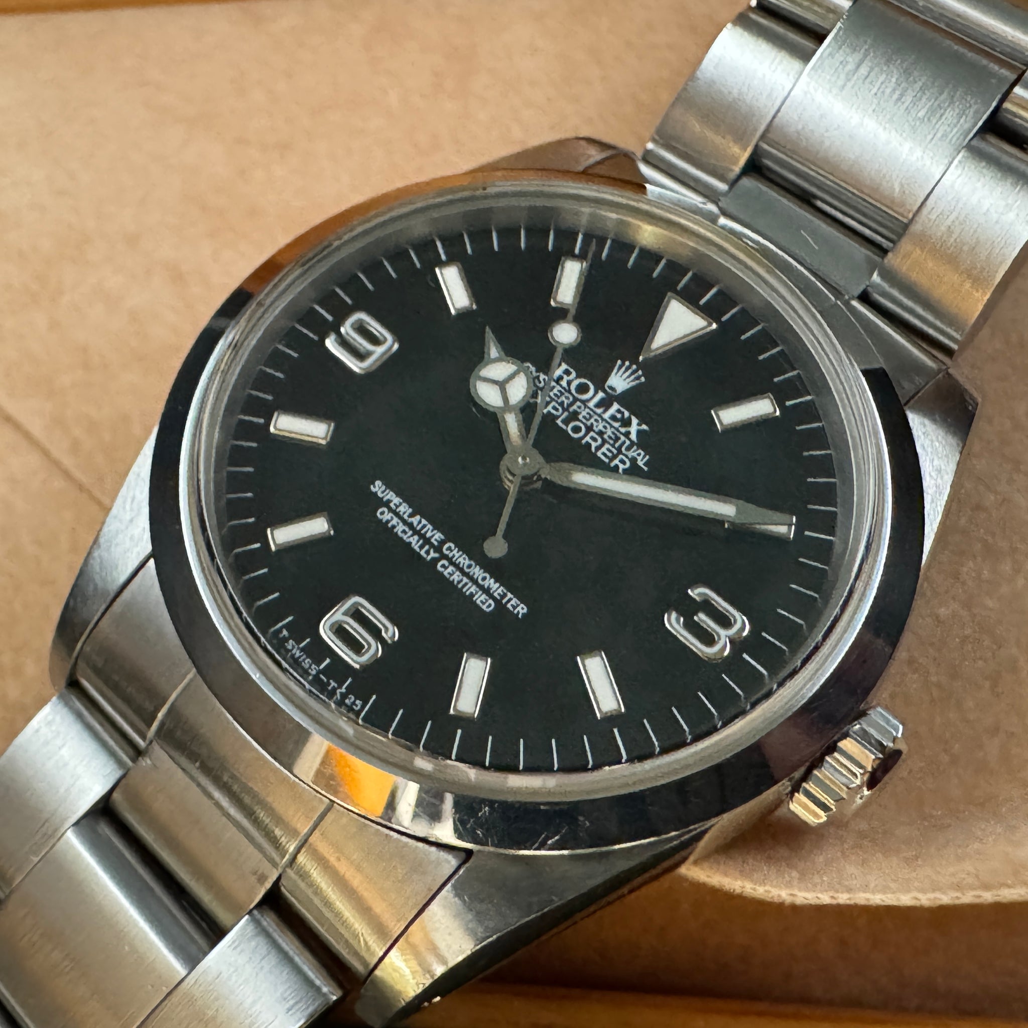 ROLEX ロレックス エクスプローラーⅠ Ref.14270 91年製 自動巻 横穴シングルトリチウム