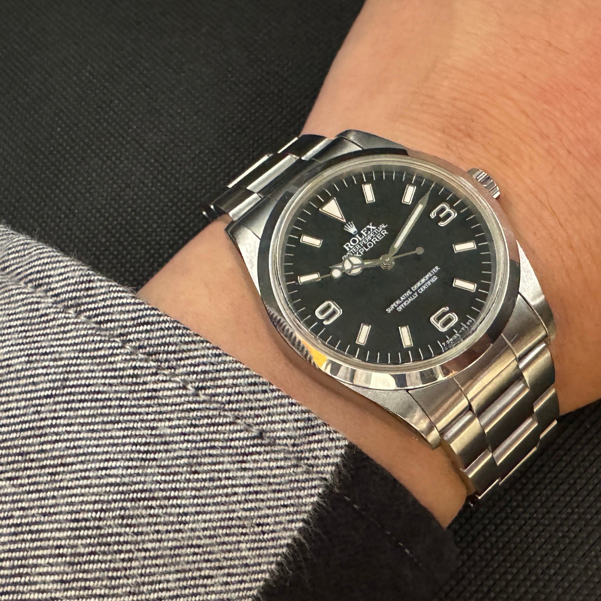 ROLEX ロレックス エクスプローラーⅠ Ref.14270 91年製 自動巻 横穴シングルトリチウム