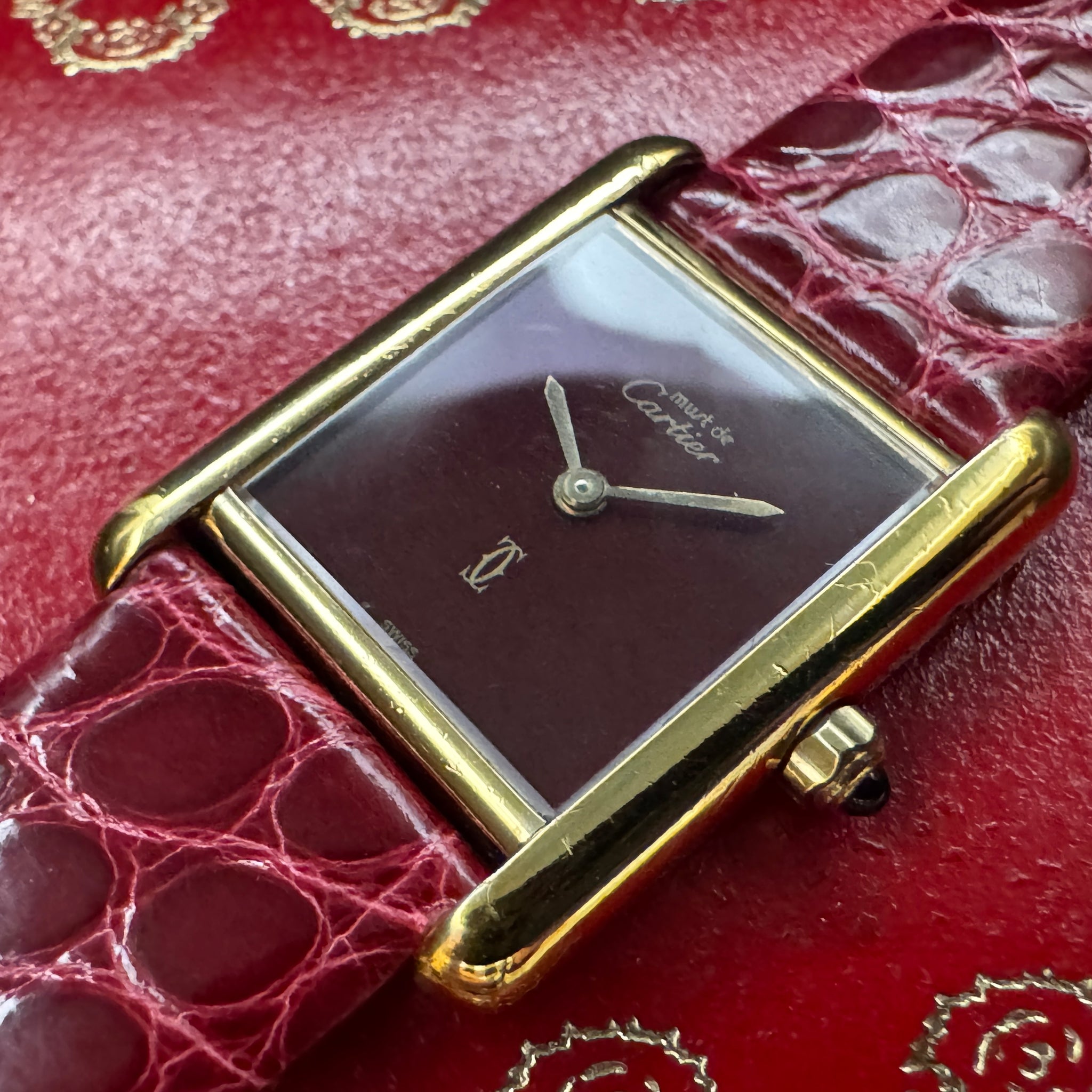 Cartier カルティエ タンク ボルドー Ref.33411 SM クオーツ