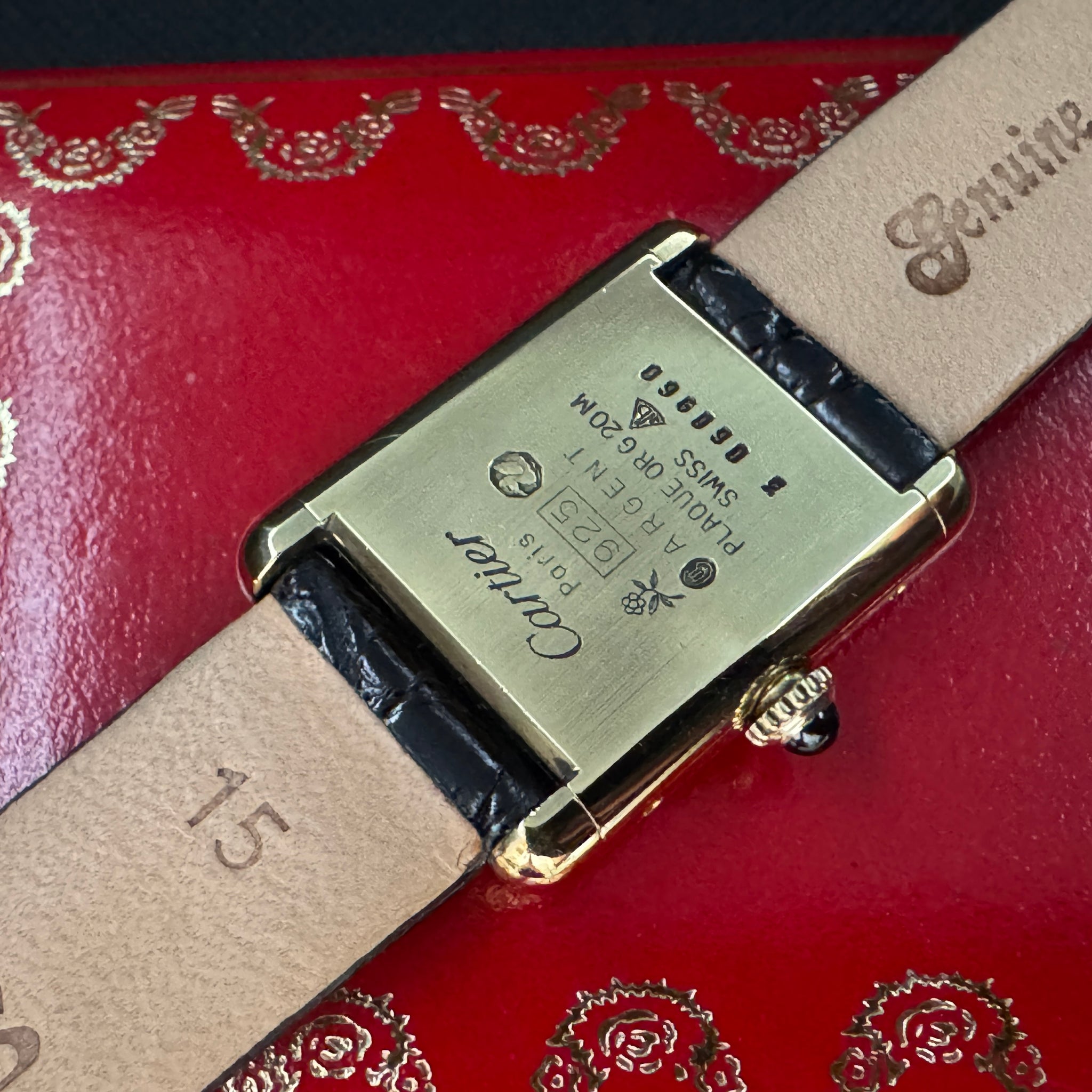 Cartier カルティエ タンク ブラック SM 手巻