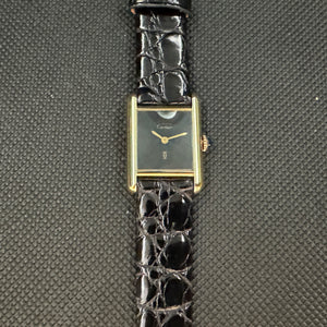 Cartier カルティエ タンク ブラック SM 手巻