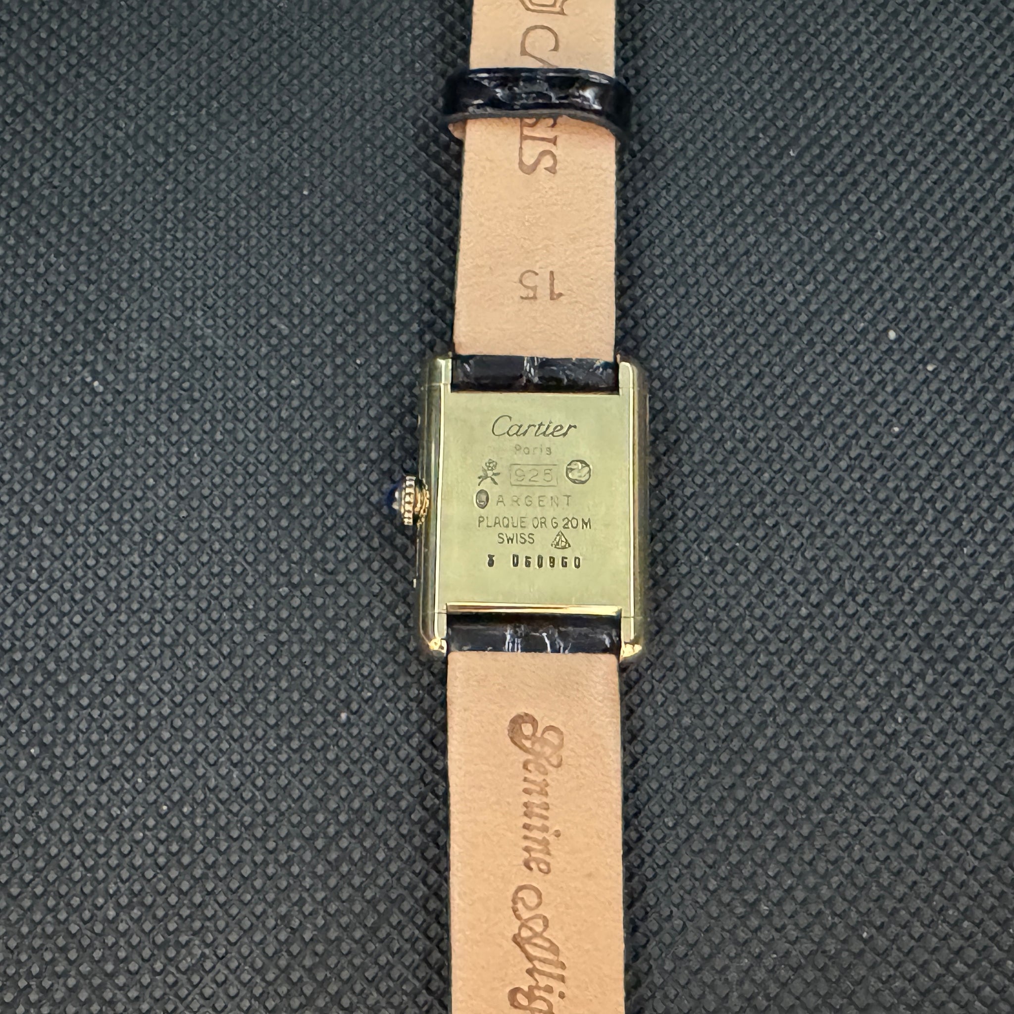 Cartier カルティエ タンク ブラック SM 手巻