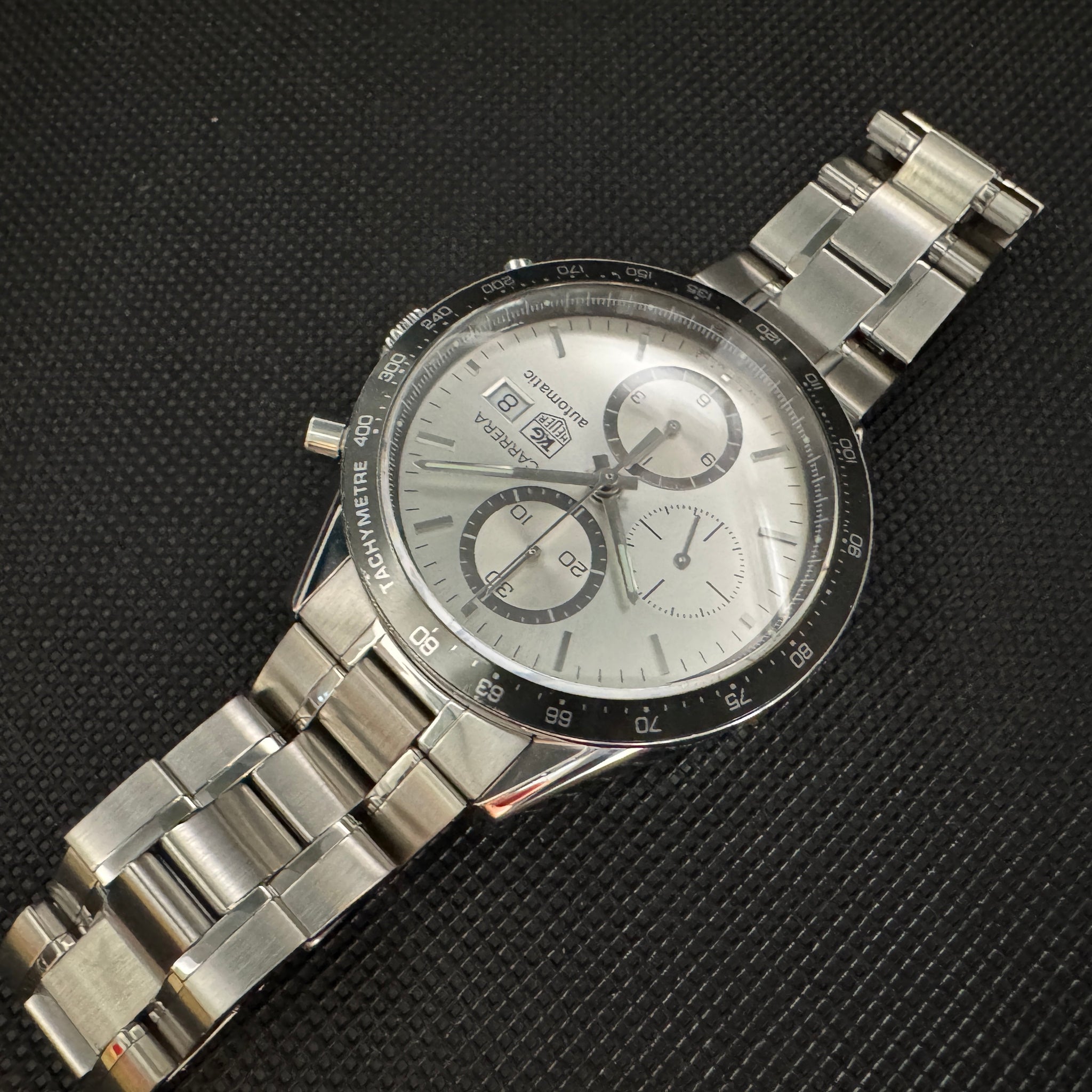 TAG HEUER タグ・ホイヤー カレラ クロノグラフ シルバー CV2011 自動巻