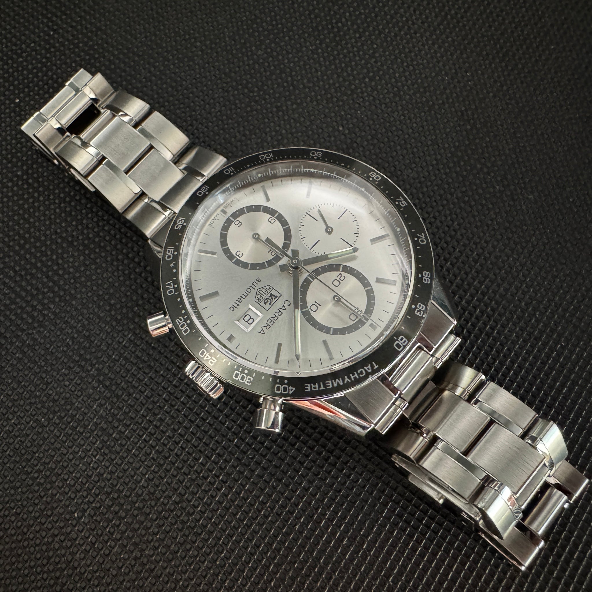TAG HEUER タグ・ホイヤー カレラ クロノグラフ シルバー CV2011 自動巻