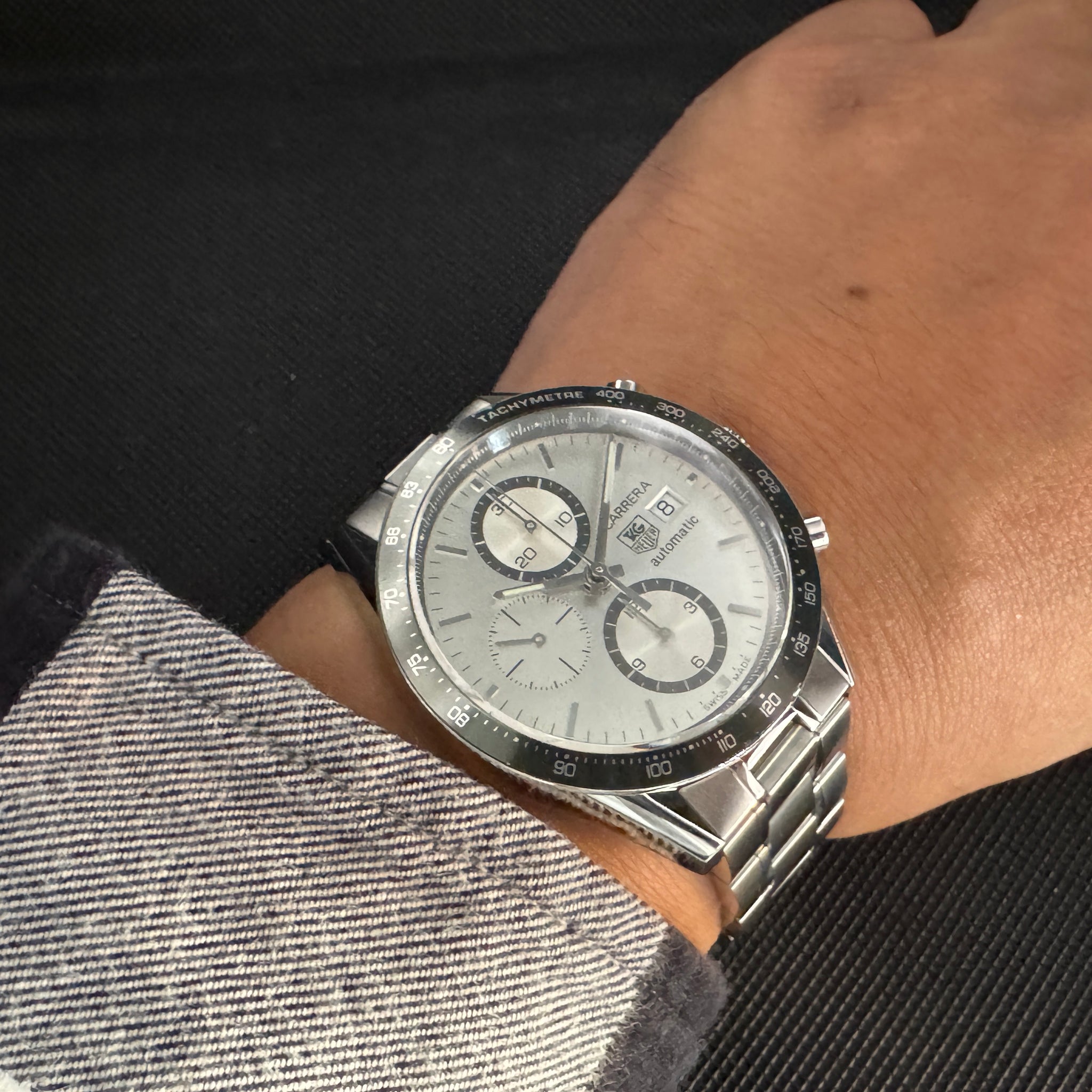 TAG HEUER タグ・ホイヤー カレラ クロノグラフ シルバー CV2011 自動巻