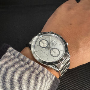 TAG HEUER タグ・ホイヤー カレラ クロノグラフ シルバー CV2011 自動巻