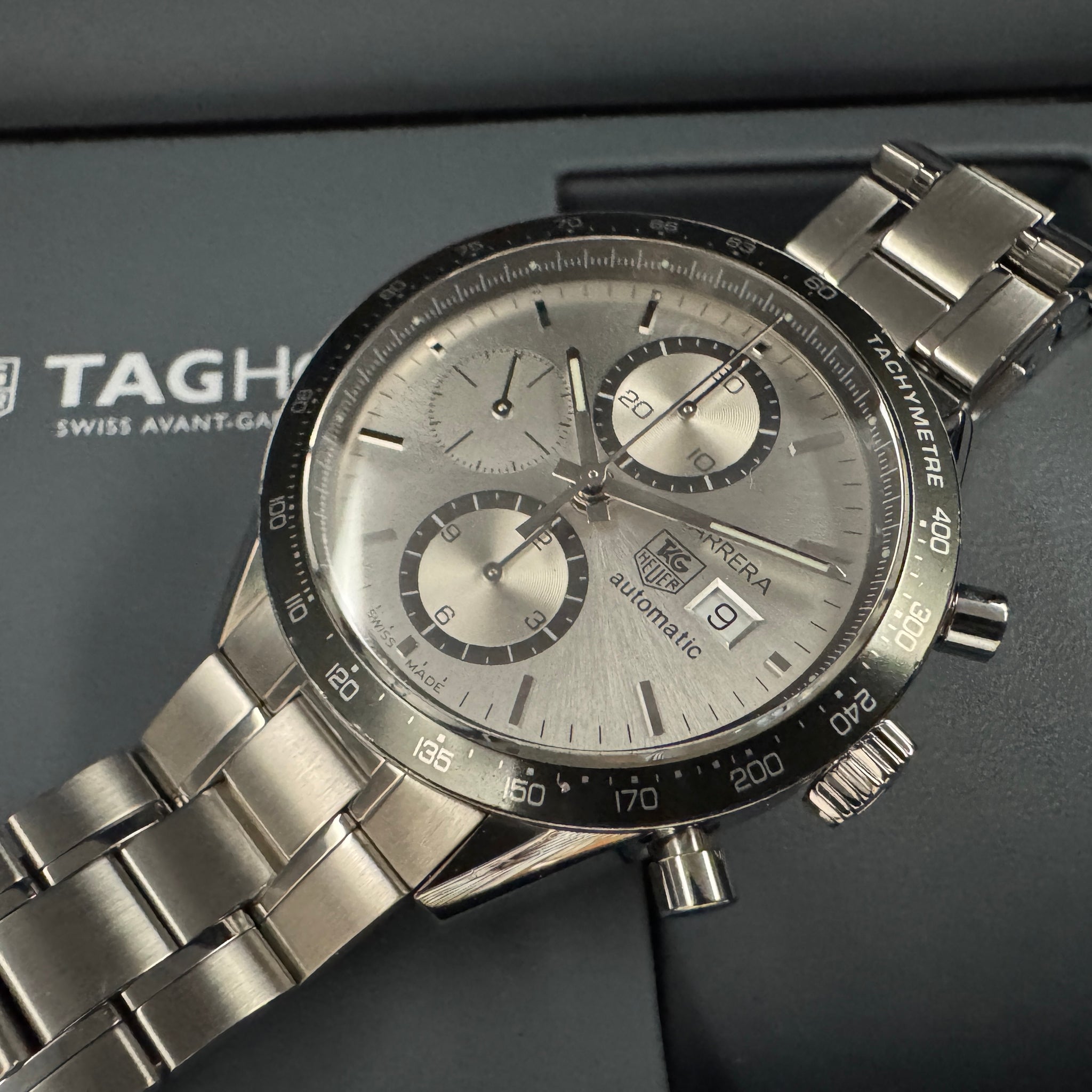TAG HEUER タグ・ホイヤー カレラ クロノグラフ シルバー CV2011 自動巻