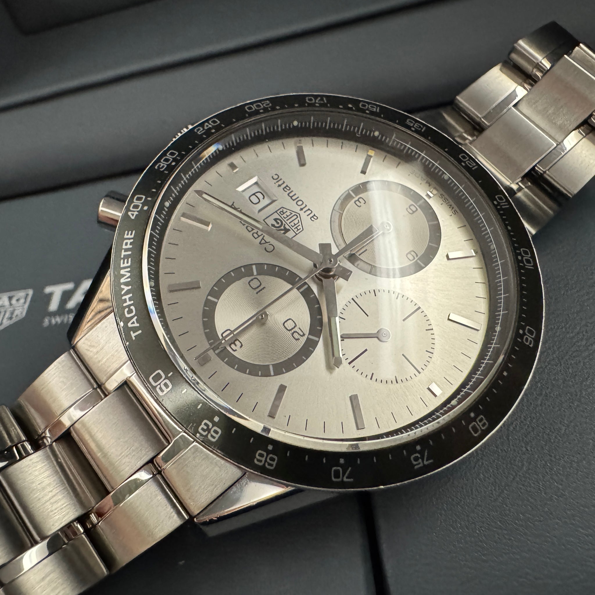 TAG HEUER タグ・ホイヤー カレラ クロノグラフ シルバー CV2011 自動巻