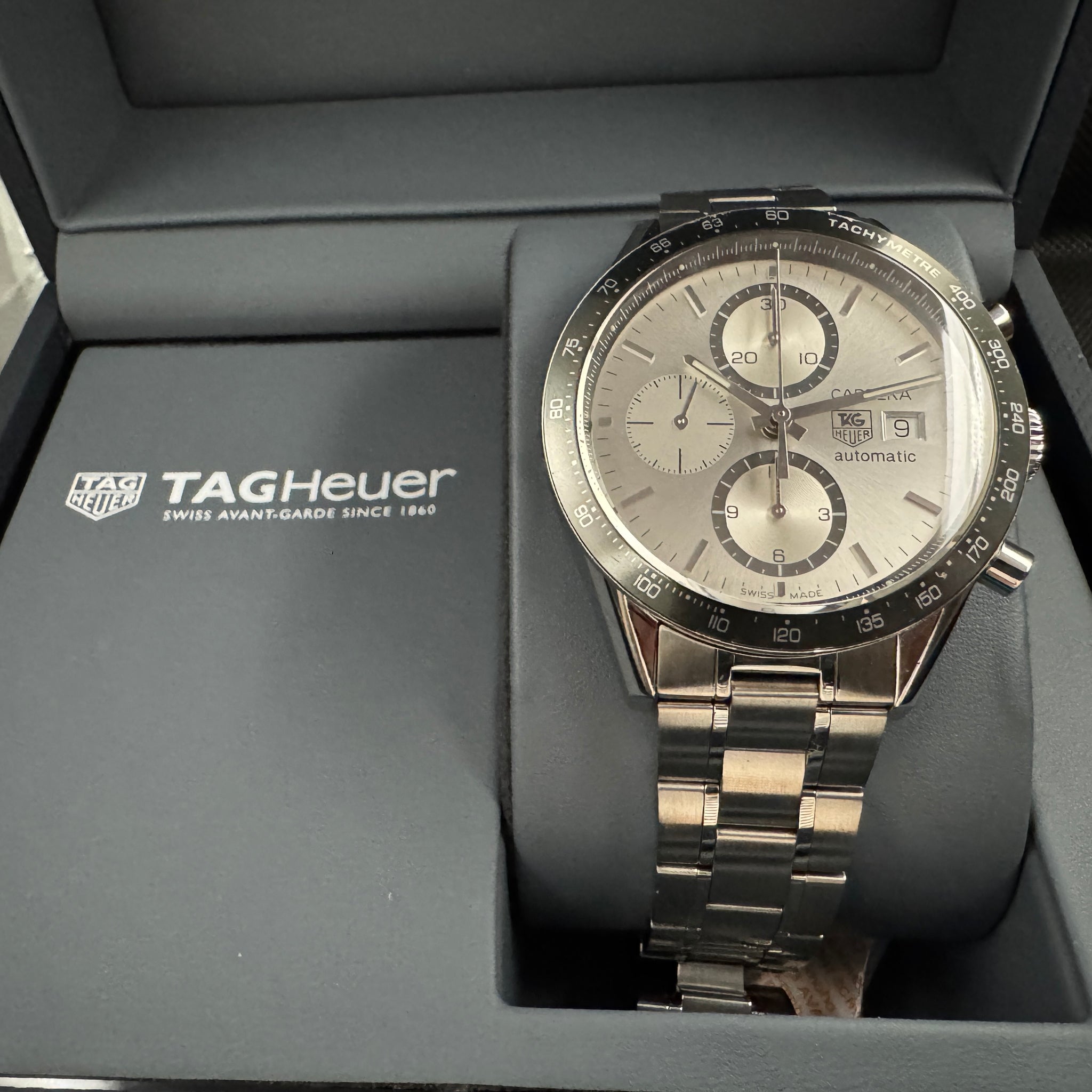 TAG HEUER タグ・ホイヤー カレラ クロノグラフ シルバー CV2011 自動巻