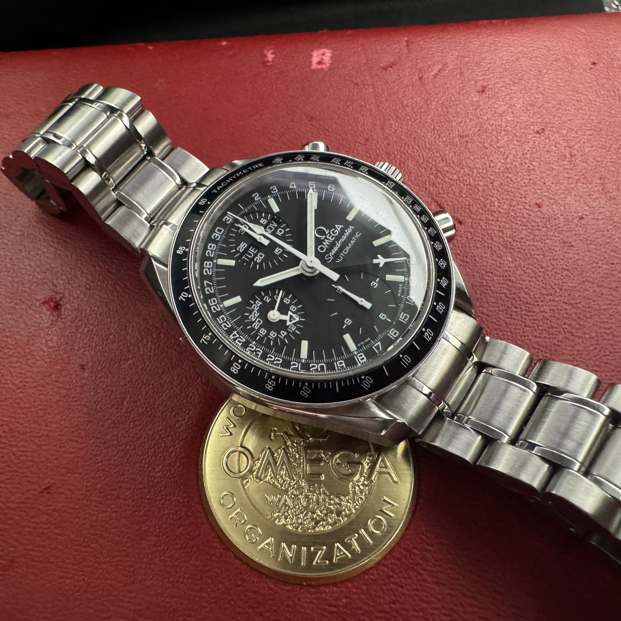 OMEGA オメガ スピードマスター マーク40 トリプルカレンダー クロノグラフ 自動巻 98年製