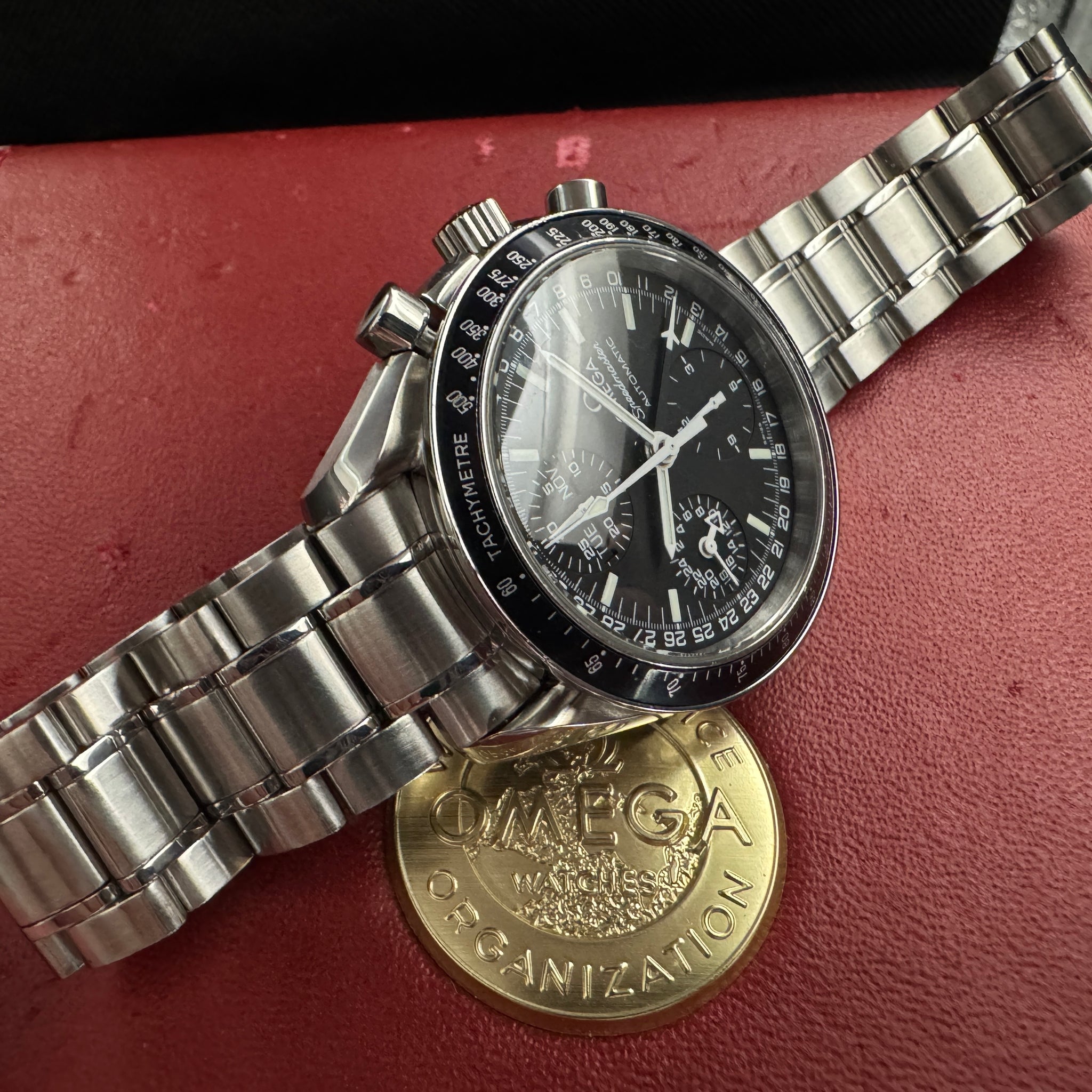 OMEGA オメガ スピードマスター マーク40 トリプルカレンダー クロノグラフ 自動巻 98年製