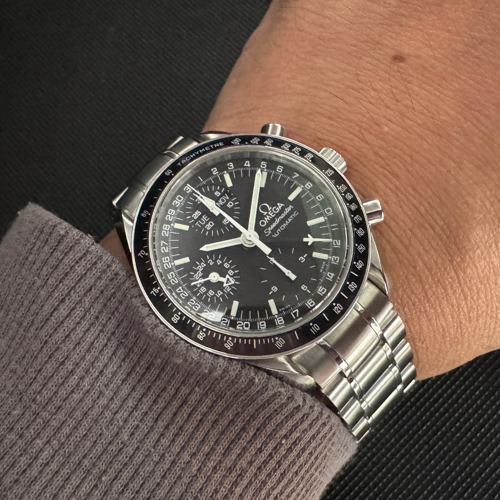 OMEGA オメガ スピードマスター マーク40 トリプルカレンダー クロノグラフ 自動巻 98年製