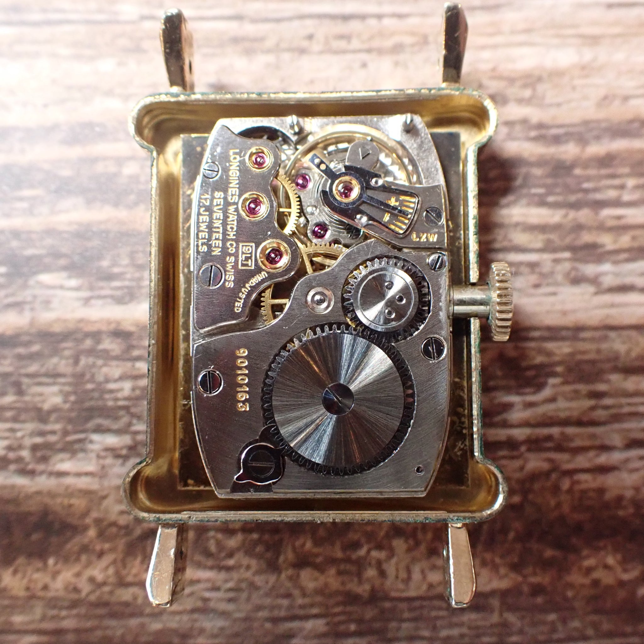 LONGINES ロンジン Cal.9LT レクタンギュラー 手巻 53年製 
