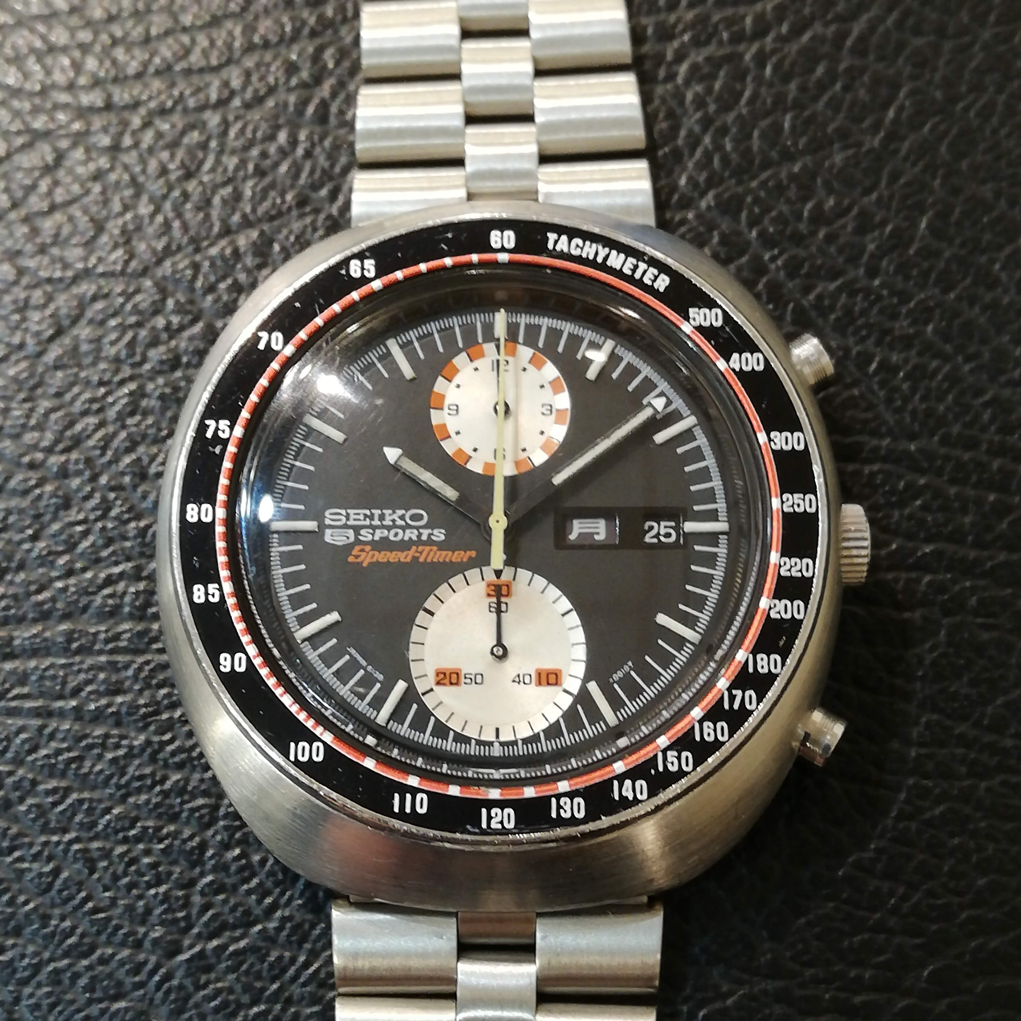 セイコースピードタイマー　パルスメーター　OH済 セイコー 1971年製 5スポーツ スピードタイマー UFO Ref.6138